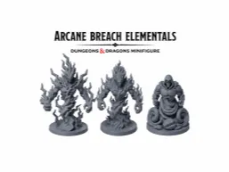 TTRPG ELEMENTAL MONSTER MINIATURES