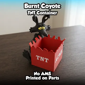 Accesorio para impresora 3D: Burnt Coyote + TNT Container - No AMS — vista de referencia 3