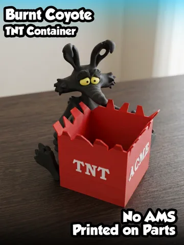 Accesorio para impresora 3D: Burnt Coyote + TNT Container - No AMS — vista de referencia 2