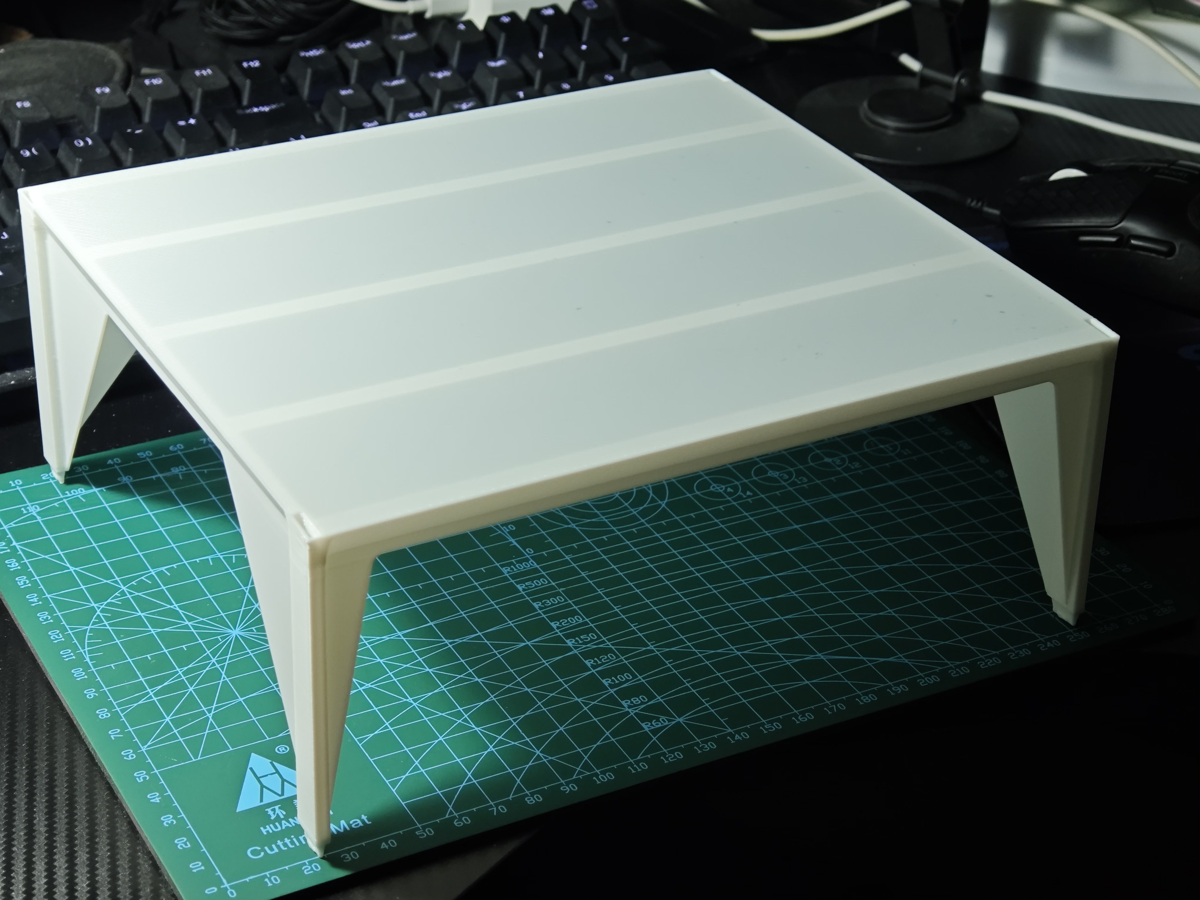 Miniatura 1 do modelo 3D 可堆叠 快速打印置物架/鞋架/耗材收纳架