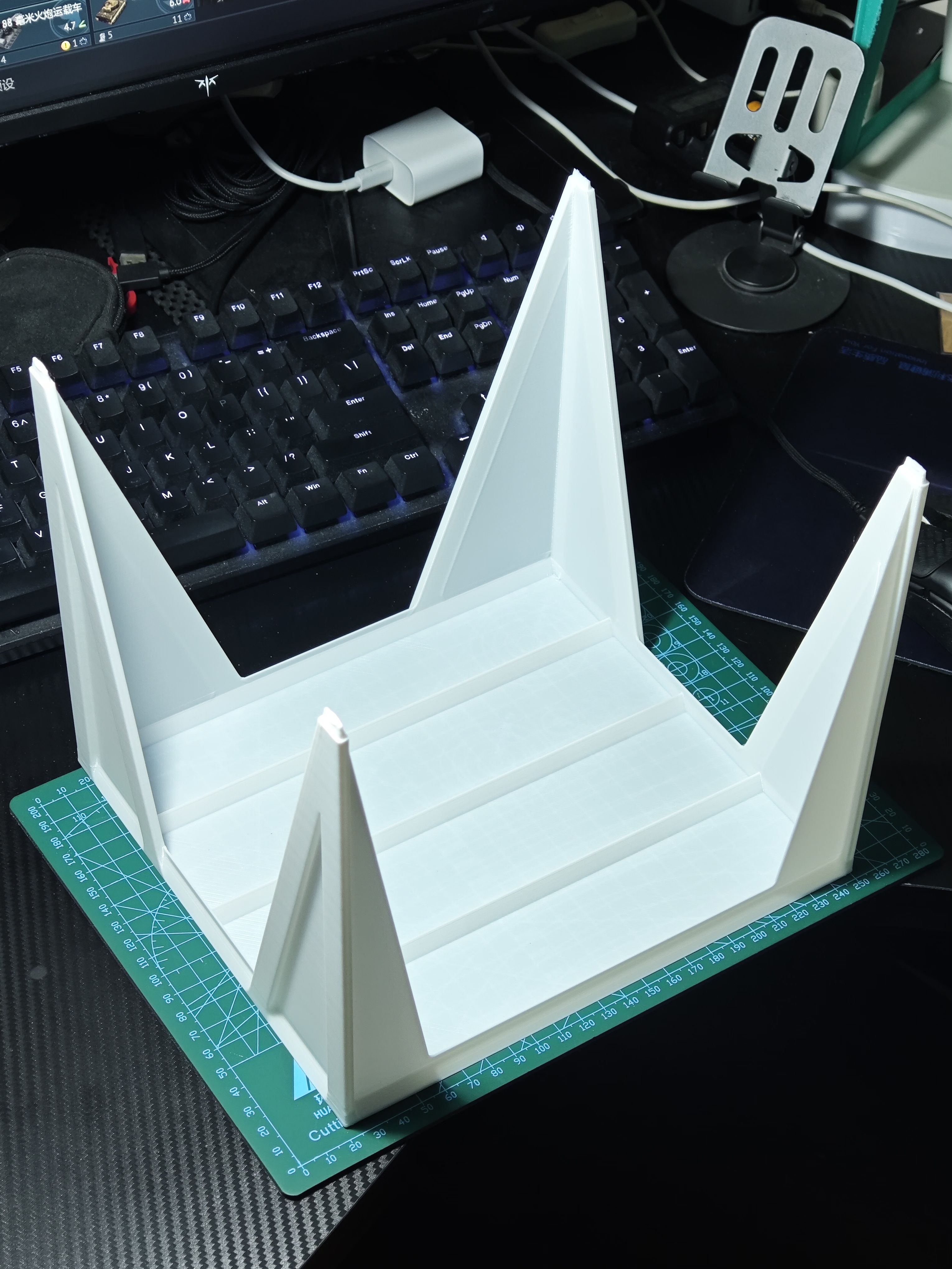 Miniatura 2 do modelo 3D 可堆叠 快速打印置物架/鞋架/耗材收纳架