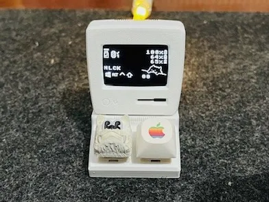 ZMK dongle case with switch and keycap slots