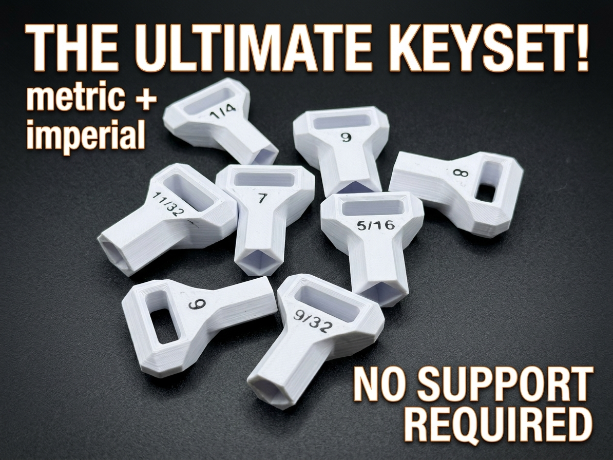 Outdoor Faucet Sillcock Key Set (No support)