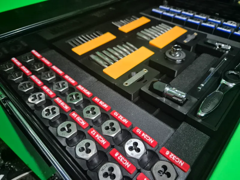 Gear Wrench Tap and Die Gridfinity Set