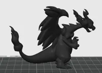 Dragon de feu bleu articulé — photo 9