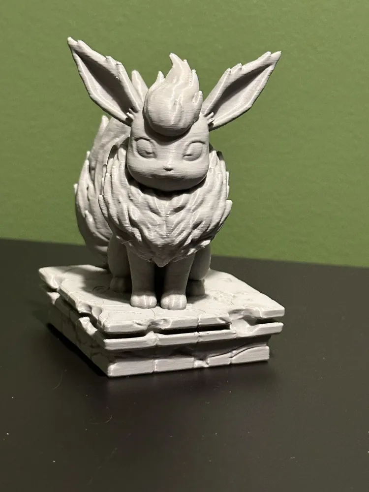 Flareon yard statue - Free 3D Print Model - MakerWorld