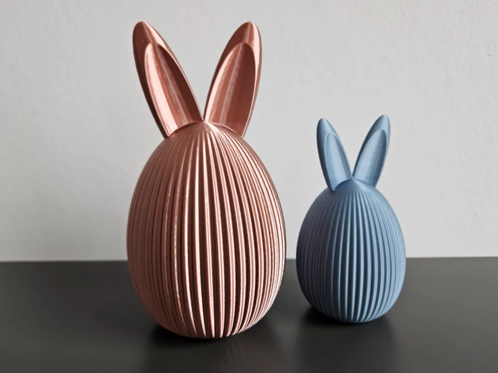 Decorative Easter Egg with Bunny Ears - Free 3D Print Model - MakerWorld