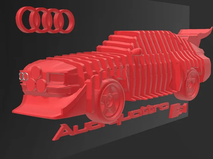 Audi s1 quattro Schichtmodell