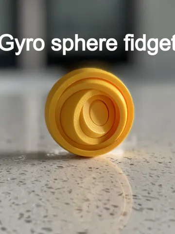 Objeto manipulable: Gyro sphere fidget — vista de referencia 2
