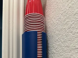 Wall-Mounted Storage for Red Solo Cups-and others