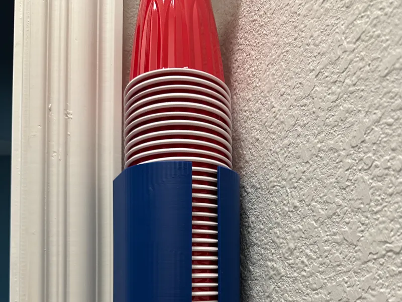 Wall-Mounted Storage for Red Solo Cups-and others