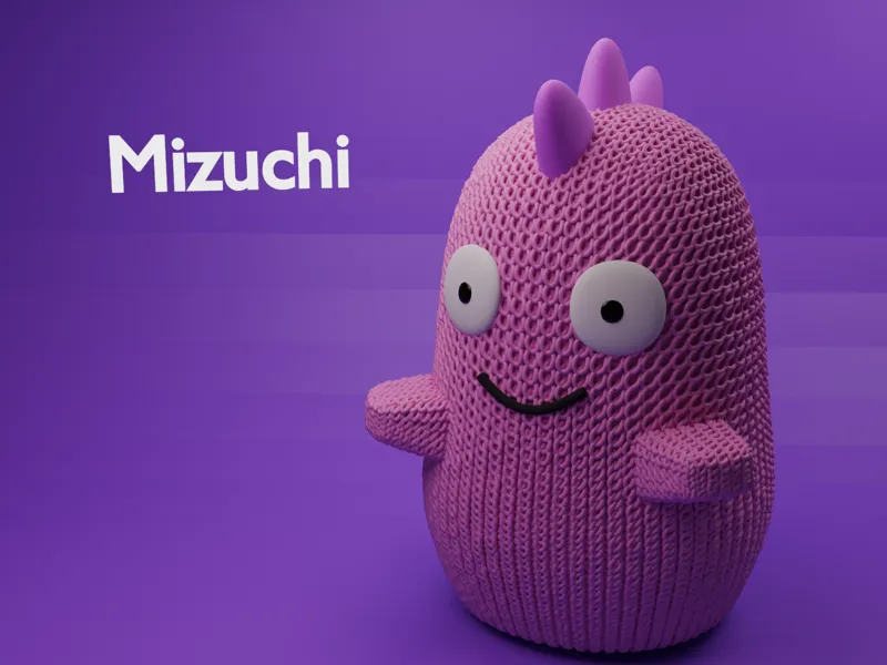 Knitted Mizuchie from Bobs burgers
