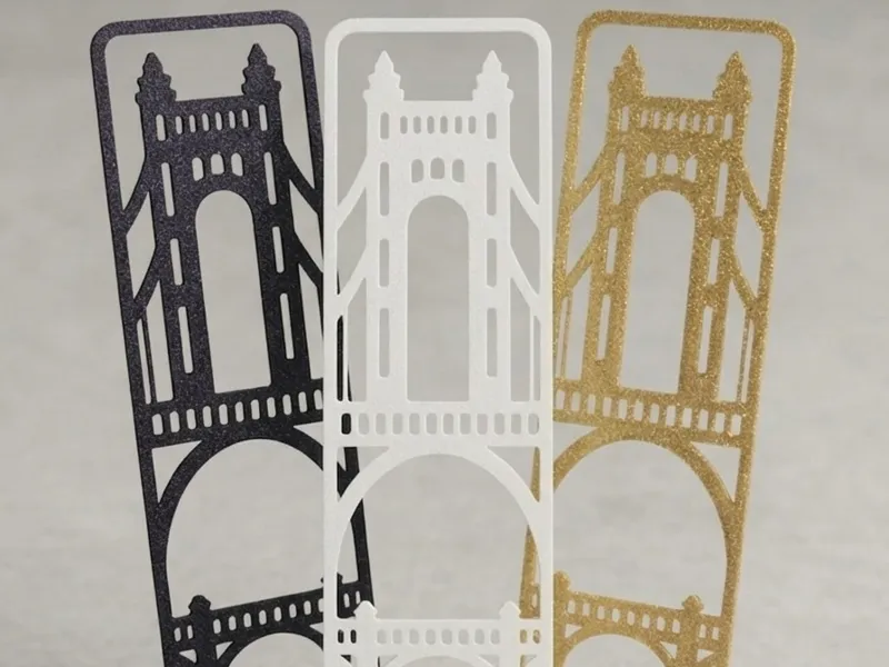 Bridge 2 Cutout Bookmark | Fast Single-Color Print