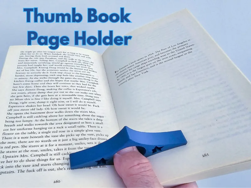 Thumb Book Page Holder