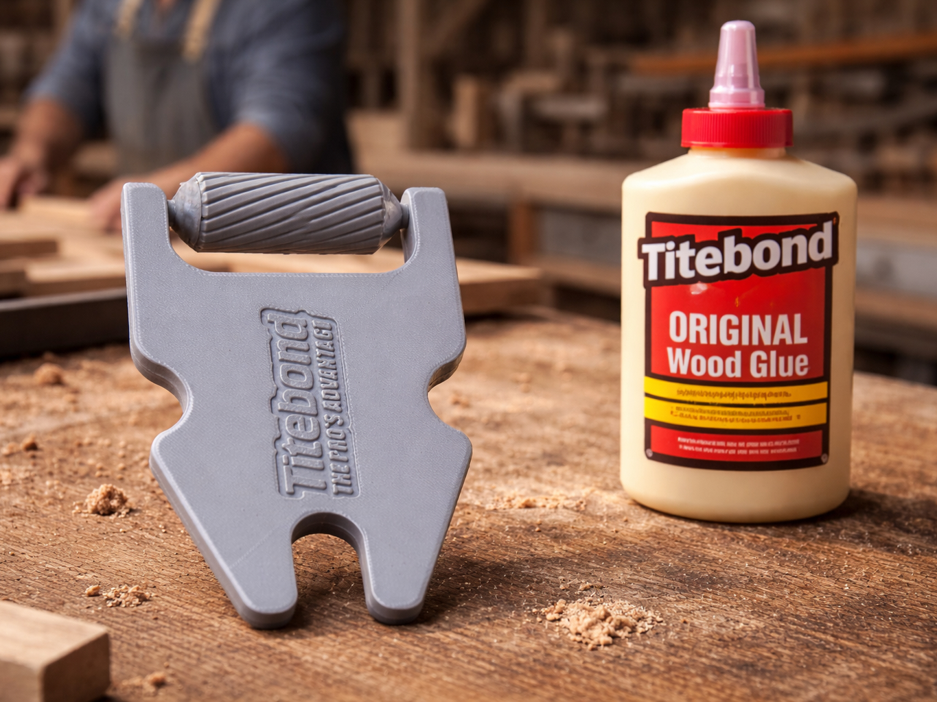 Open glue Titebond 3 with roller