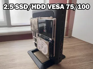 VESA 100/75 HDD / SDD mount for Thin Clients - NAS