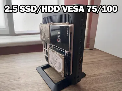 VESA 100/75 HDD / SDD mount for Thin Clients - NAS
