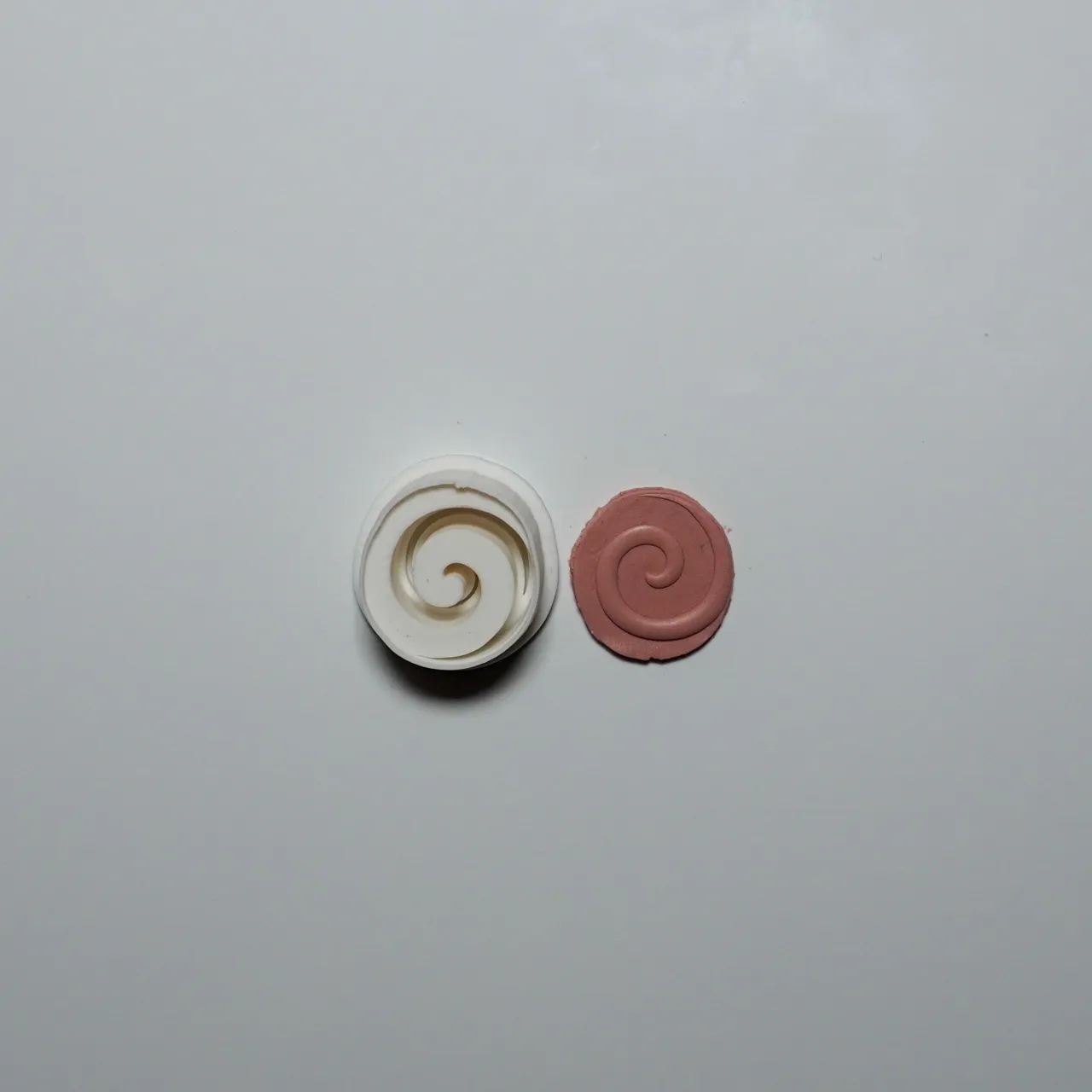 Peppermint Polymer Clay Cutter Earrings Necklace view 2