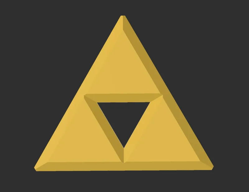 Small Triforce Keychain