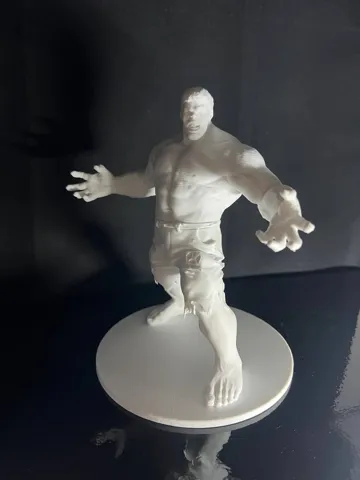 Letrero o emblema decorativo: Hulk - Bruce Banner 3D Model Print — vista de referencia 4