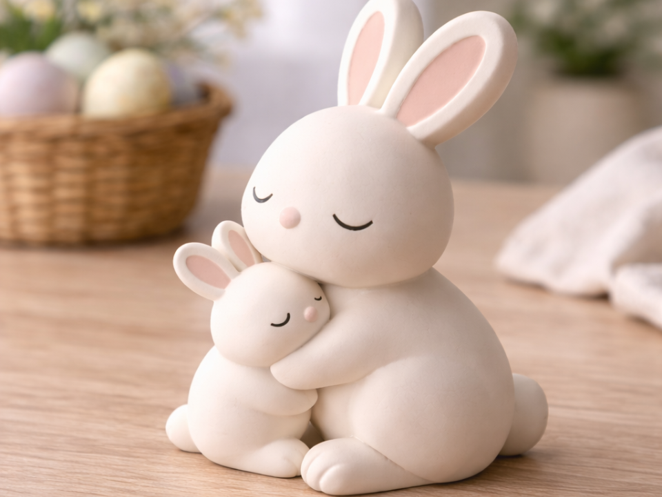 Sweet Bunny Hug – Cute Easter Decor