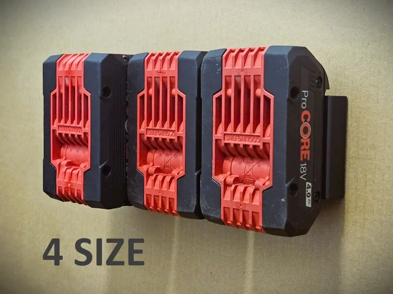 Wall battery holder (Bosch ProCore, 18V)