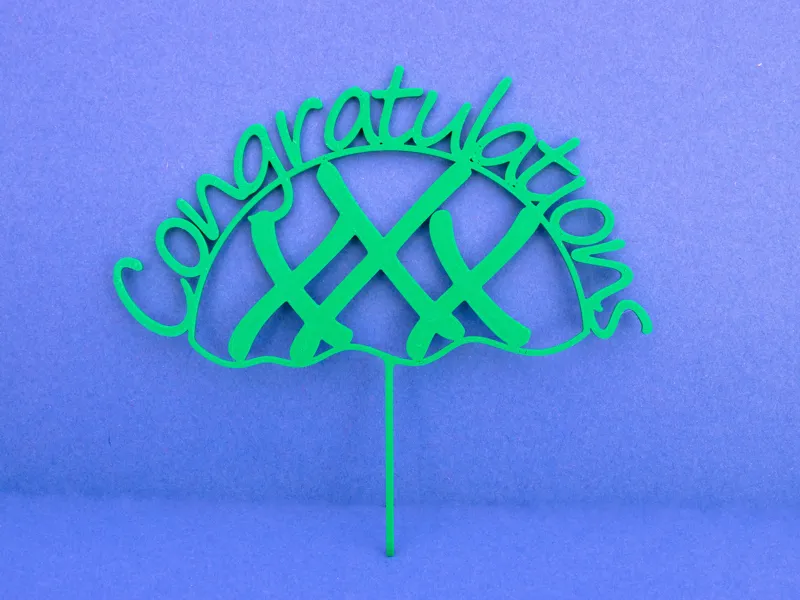 Congratulations Cake Topper