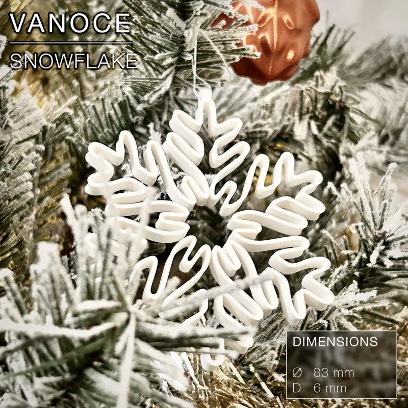 VANOCE | Hanging Snowflake, Christmas Tree