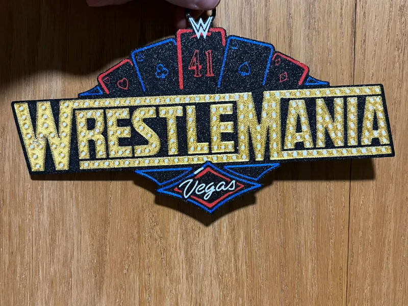 WrestleMania 41 vegas logo chain