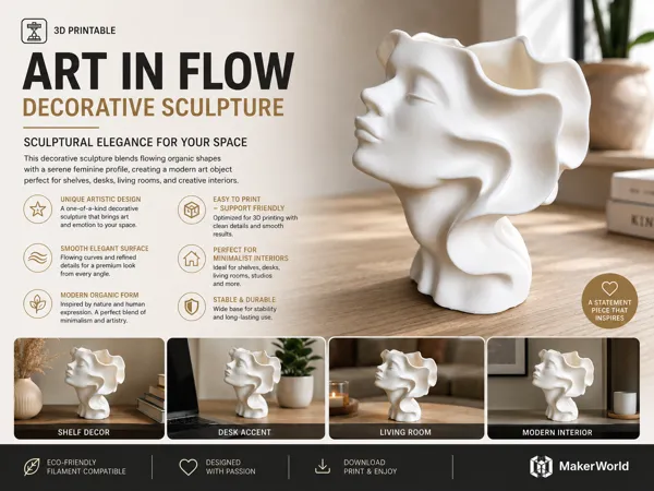 Sculpture décorative abstraite