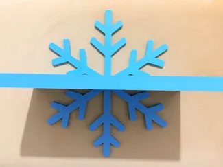 Snowflake Display Shelf