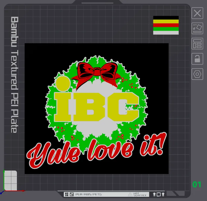 Scrooged IBC Yule Love It! Logo wall art