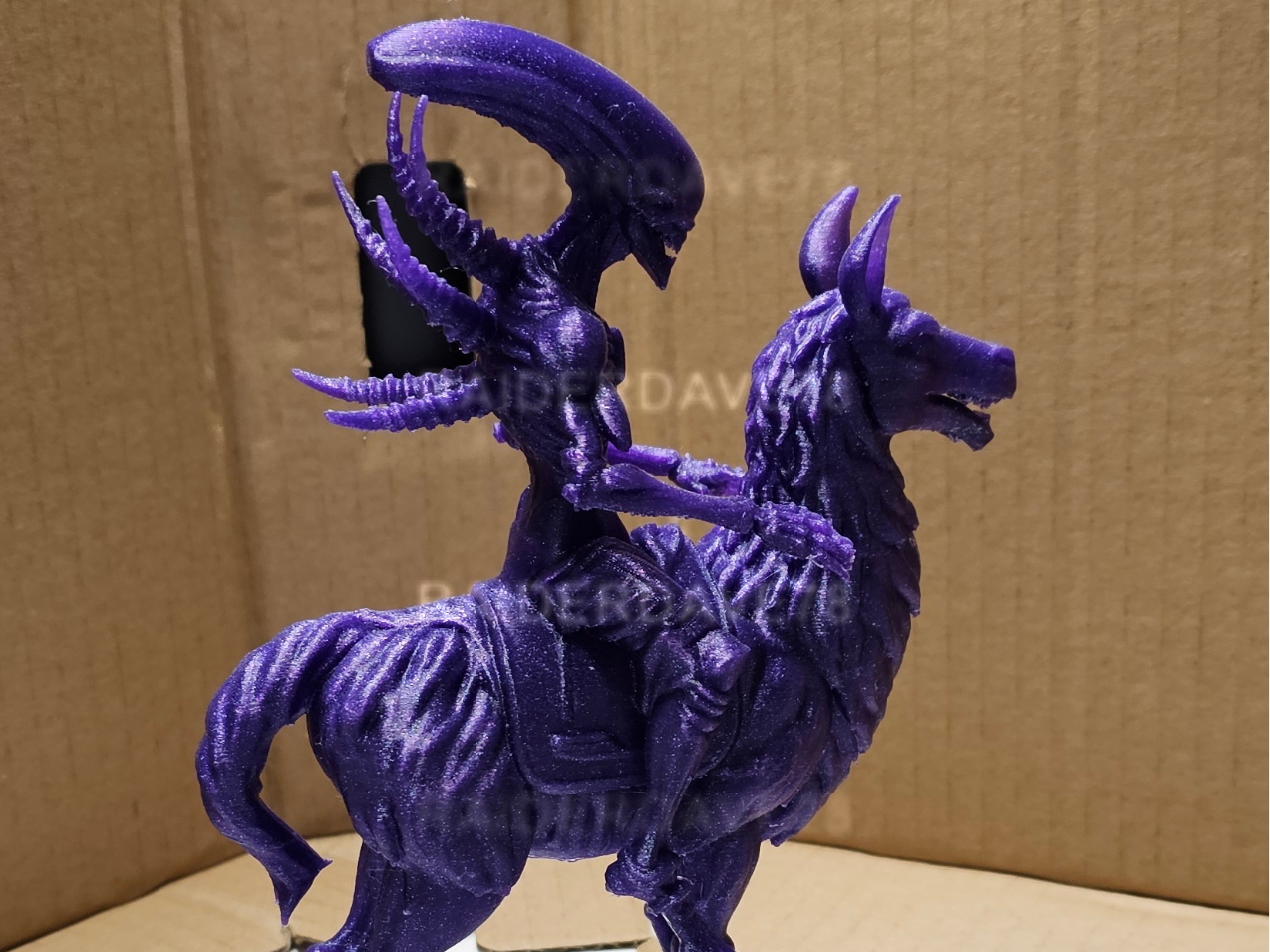 Alien Riding a Llama