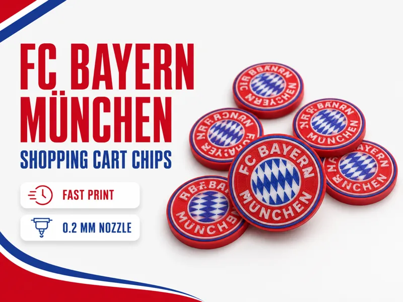 FC Bayern München Einkaufswagenchips