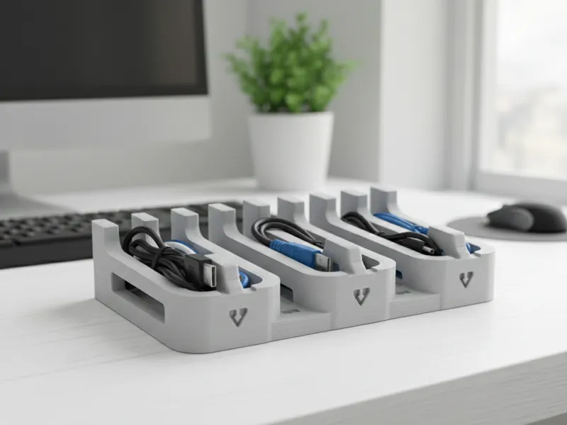Organizador de Cables de Escritorio