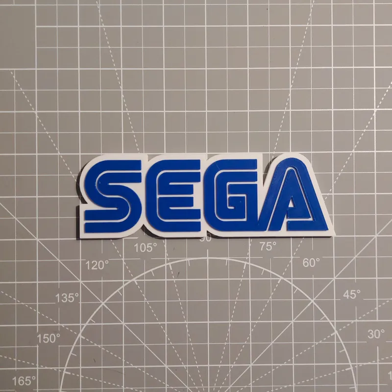 Sega Logo Shelf Display/Magnet/Keychain