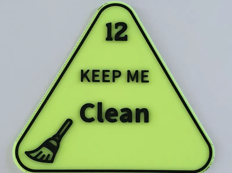 Keep me clean sign
