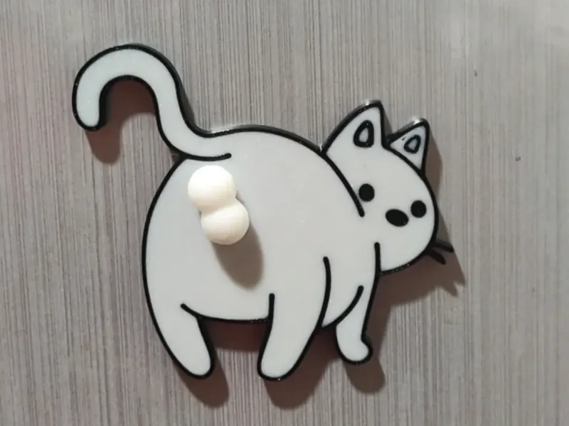 搞怪猫-旋转蛋蛋冰箱贴