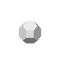 Sphères low poly : octaèdre tronqué — photo 2