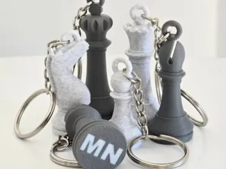 Chess Piece Keychains