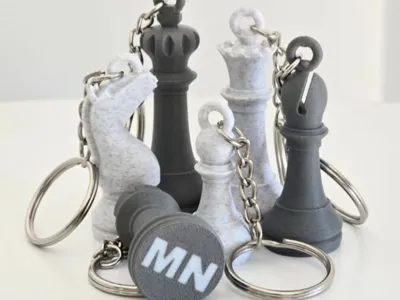 Chess Piece Keychains
