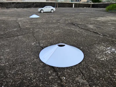 Disc cone, RC car road disc, road block