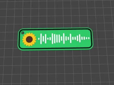 Spotify music keychain