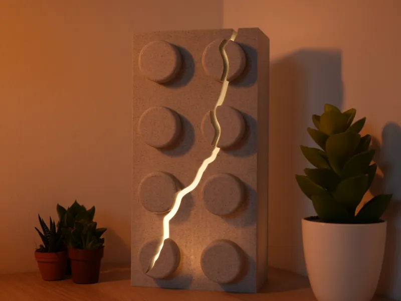 Broken Brick – Marble Lamp Edition