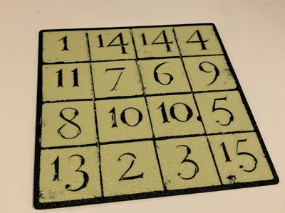 Magic square 33 coaster