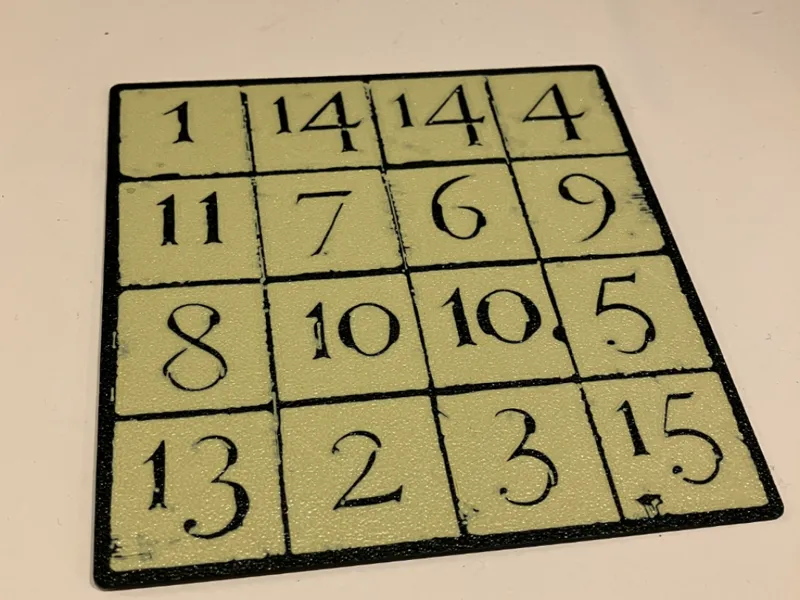 Magic square 33 coaster