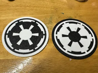 2 Side Coaster Rebel Alliance and Galactic Empire