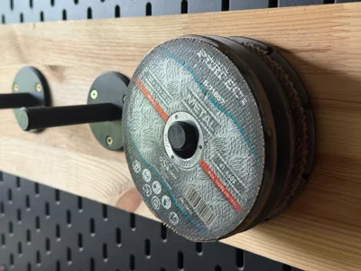Grinder disc holder (wall mounted, 3 lengths)