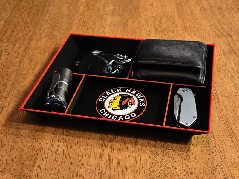 Chicago Blackhawks ~ EDC Dump Tray Organizer