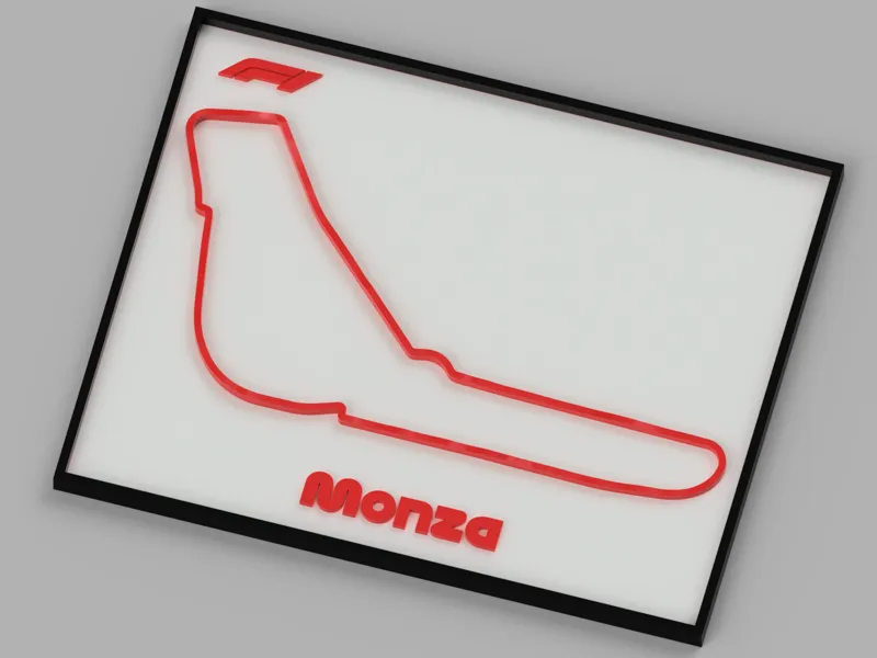 F1 Track - Italy Monza with elevation